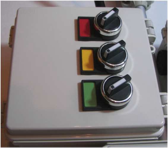 Tower light switch control box